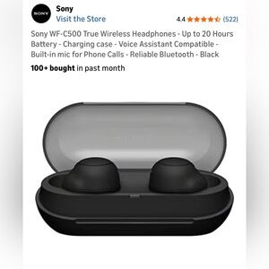 Sony WF-C500 True Wireless Earbuds Teal Color
